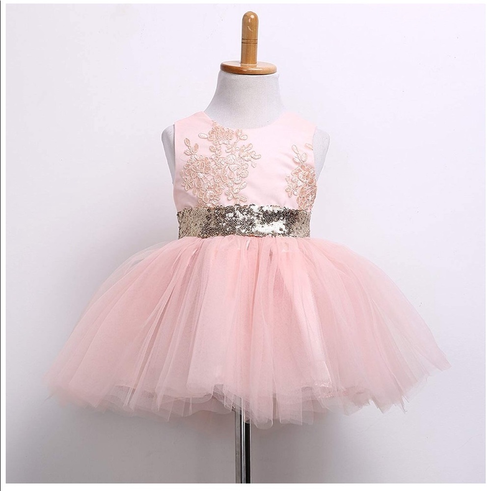 Toddler floral sleeveless princess dress gown - Picture 2 of 8